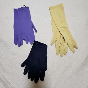 3/$20 Purple, Yellow, and Navy Gloves Set